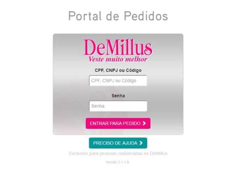 passa pedido da demillus|Demillus Pedidos